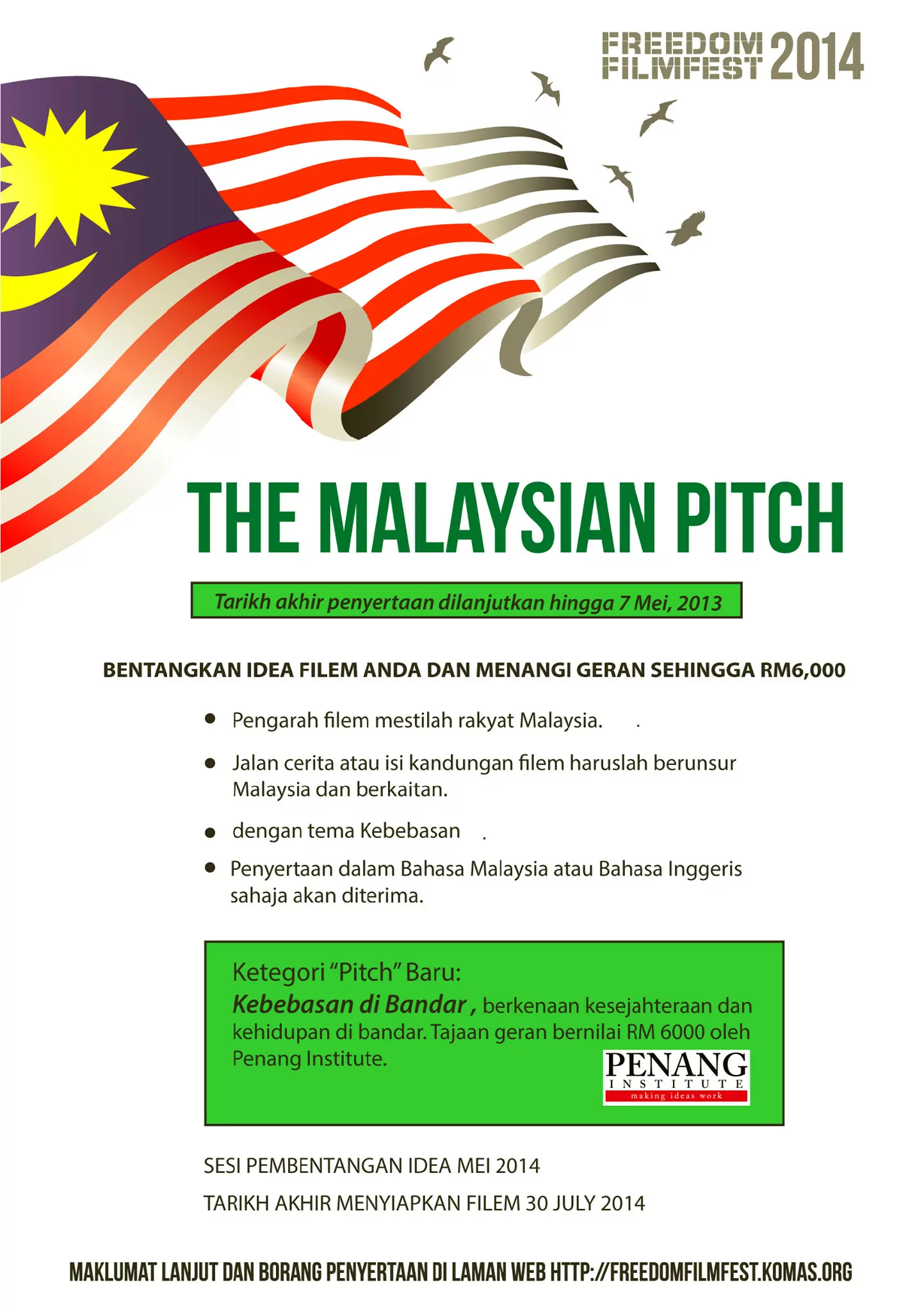 Freedom Film Fest 2014 Malaysian Pitch Pusat KOMAS