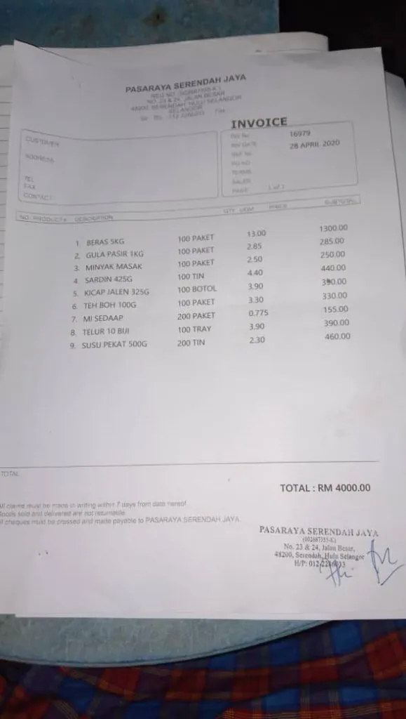Thank You on behalf of Jaringan Kampung Orang Asli Semenanjung Malaysia (JKOASM) image3